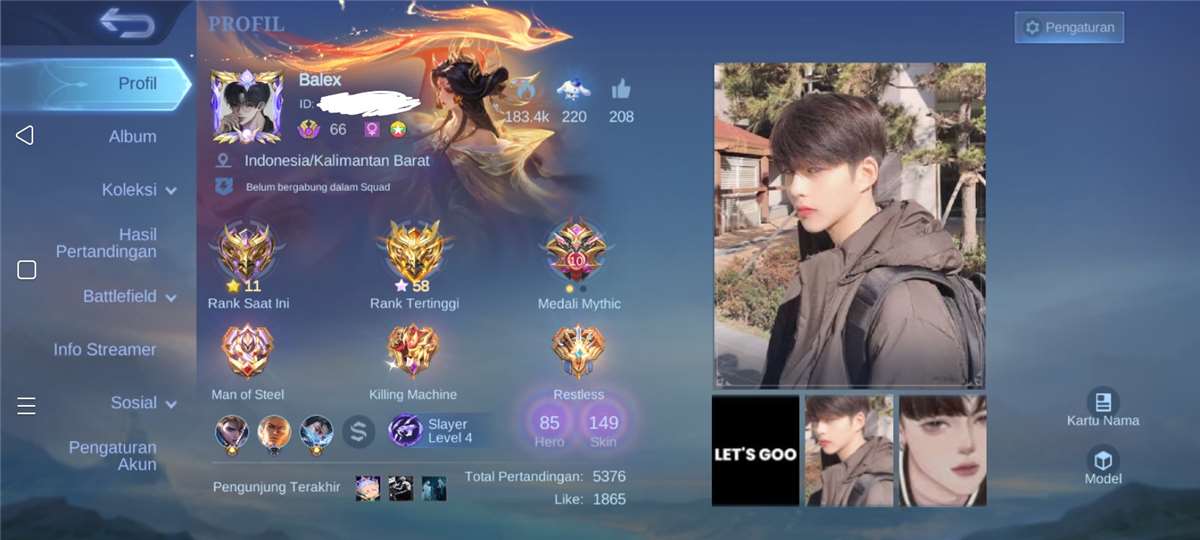 Penjualan akun permainan Mobile Legends Penjualan akun permainan Mobile Legends